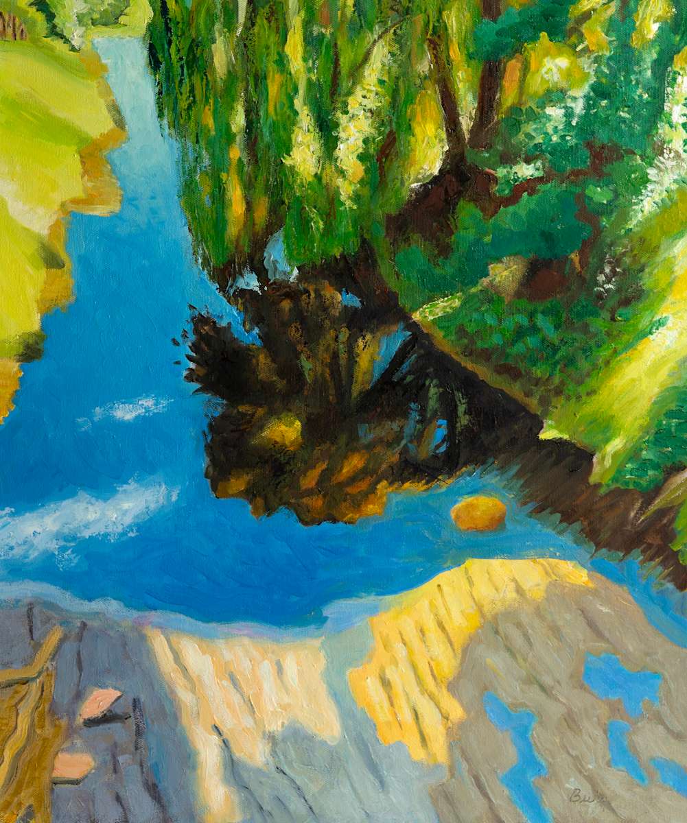 Blue Yellow Green Reflection by James Burpee, Image 1.