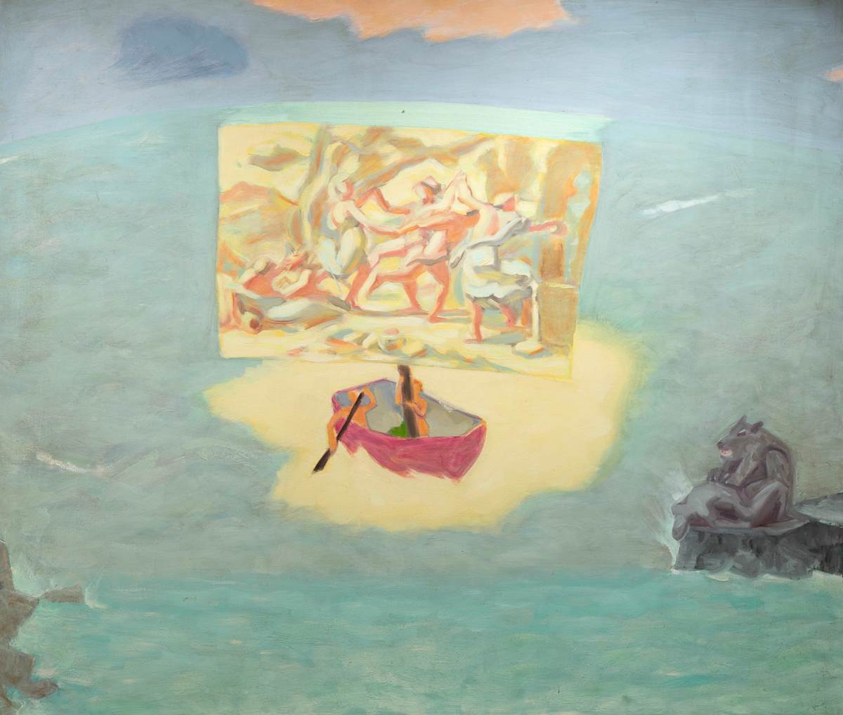 Boat and Wolf by James Burpee, Image 1.