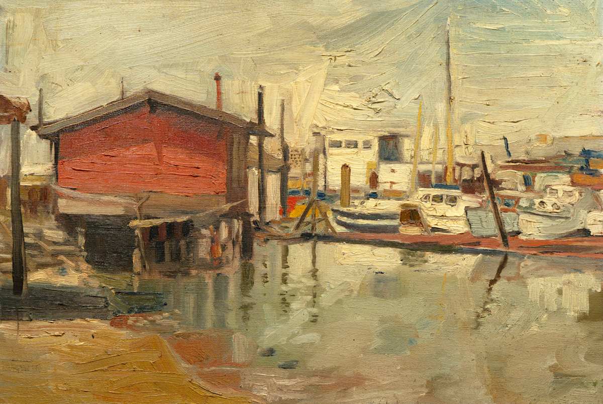 Docked Boats by James Burpee, Image 1.