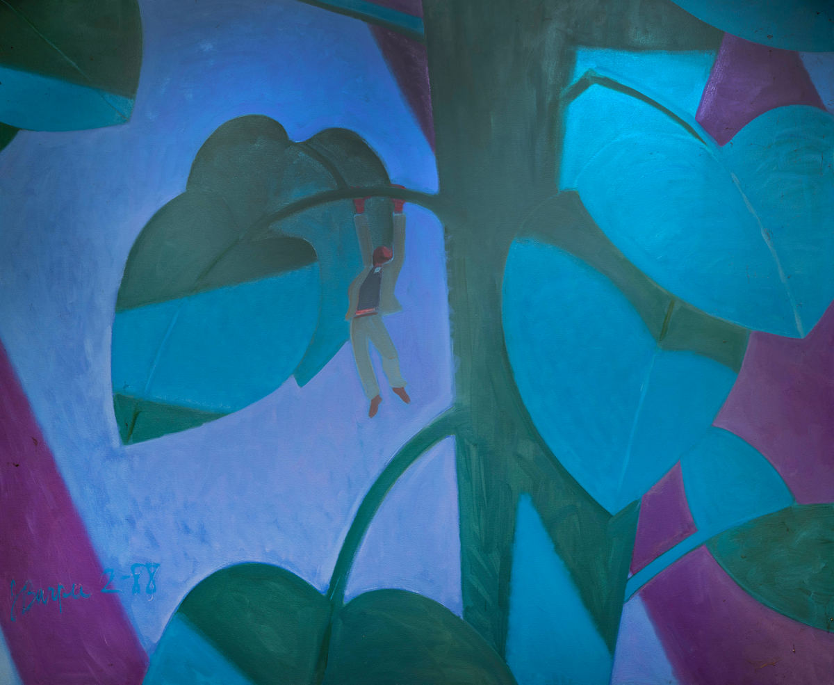 Hanging on Leaf by James Burpee, Image 1.