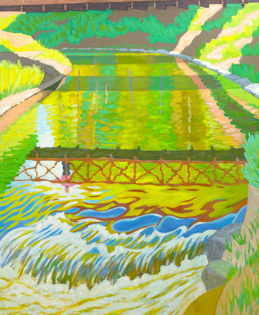 Man and Bridge Reflection by James Burpee, Image 1.