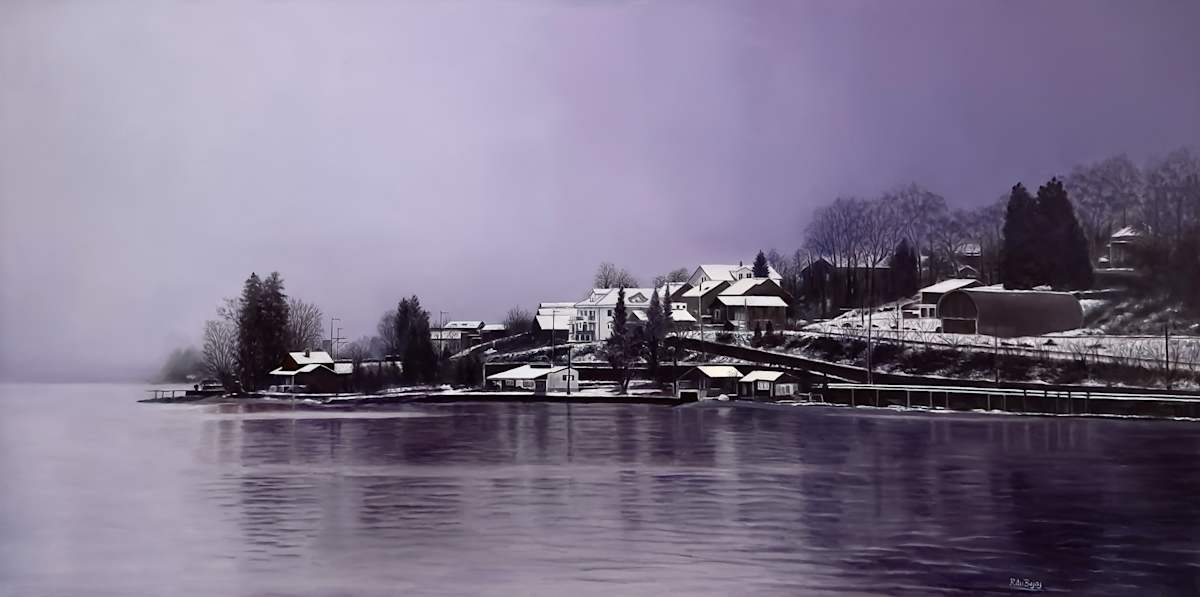 Misty Lakeside by Ritu Bajaj, Image 1.