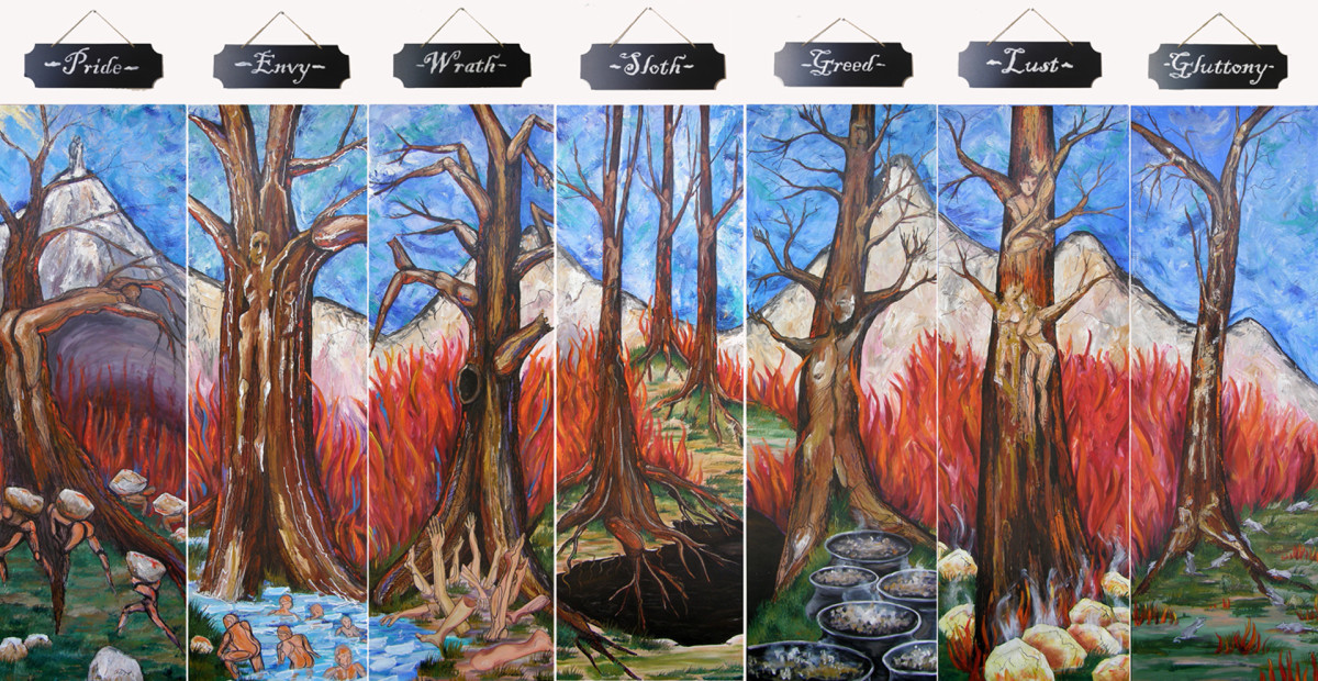 The Seven Deadly Sins By Ronda Richley Artwork Archive