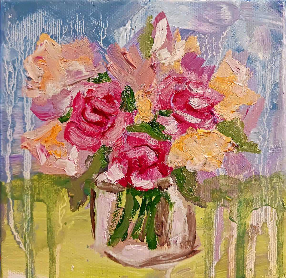 Floral Study #1  6x6 by Ronda Richley 