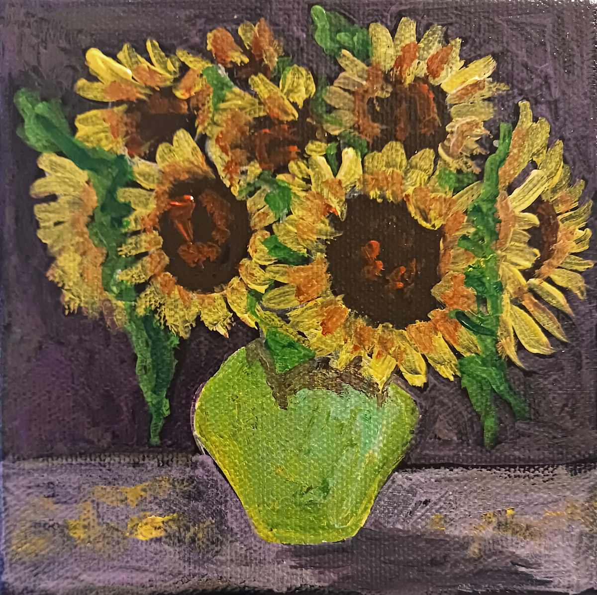 Mini 5 inch Sunflowers by Ronda Richley 