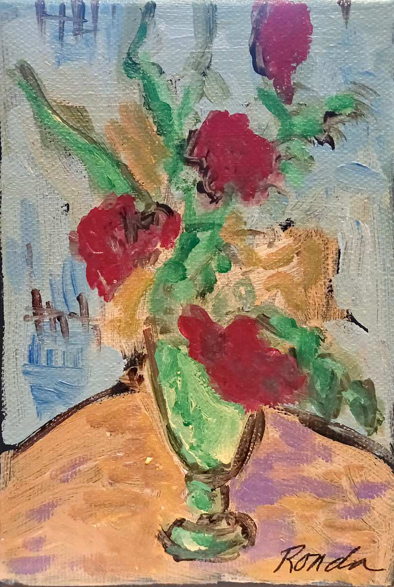 Mini Abstracted Flowers by Ronda Richley 