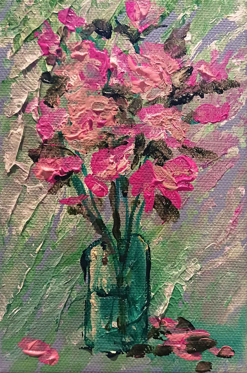 Mini Bouquet in Pink by Ronda Richley 