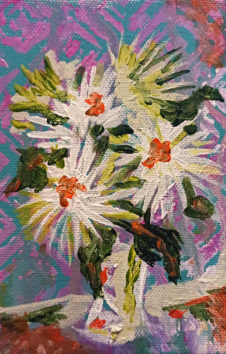 Mini Bouquet in White by Ronda Richley 