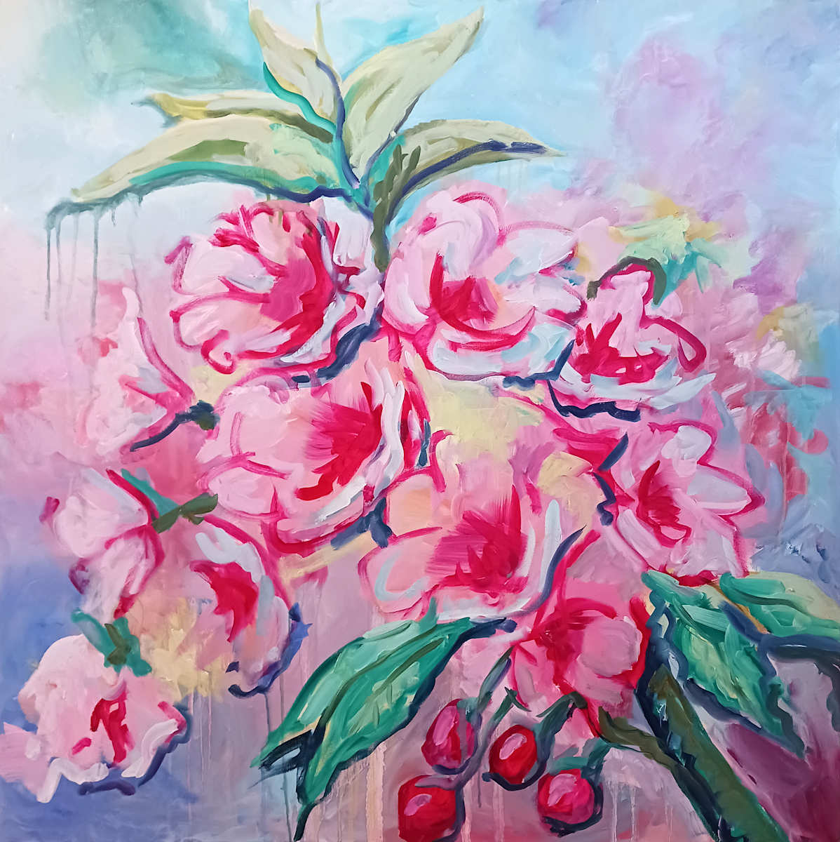 Whispered Blooms of Pink by Ronda Richley 
