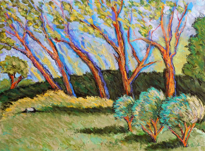 After Van Gogh: Obscured by Trees by Ronda Richley 