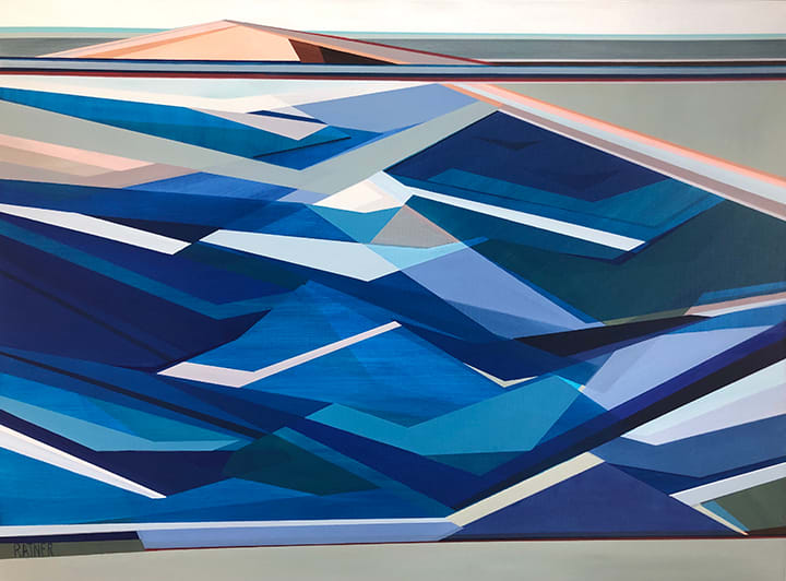 Ebb and Flow by Shilo Ratner  Image: Ebb and Flow, 36" x 48", Acrylic Paint on Canvas, 2022