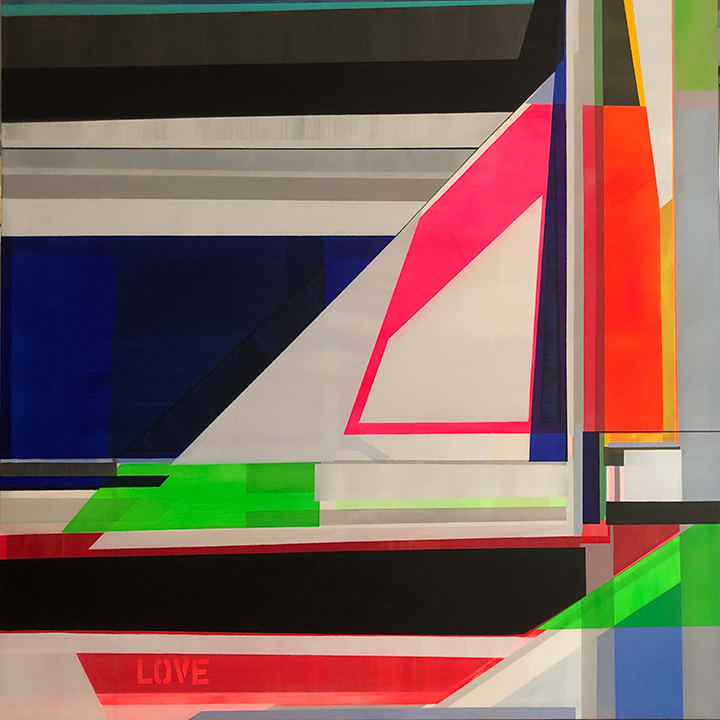 Love is Love by Shilo Ratner  Image: Love is Love, 60" x 60", Acrylic Paint on Canvas