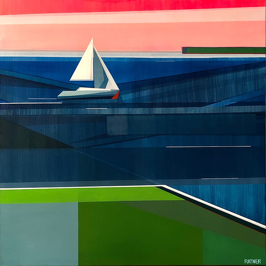 On the Water by Shilo Ratner  Image: On the Water, 36in x 36in, Acrylic on Canvas