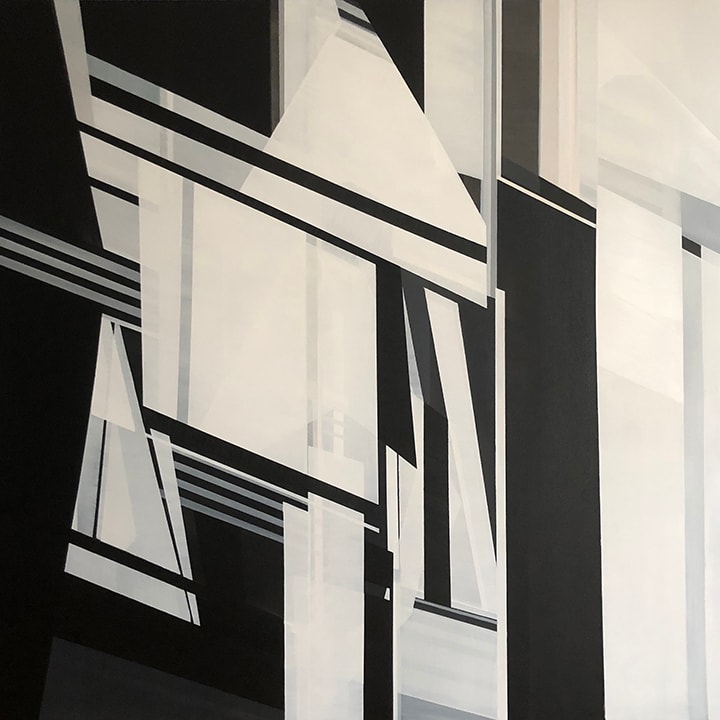 Time, 60" x 60" by Shilo Ratner  Image: Time, 60" x 60" Acrylic on Canvas