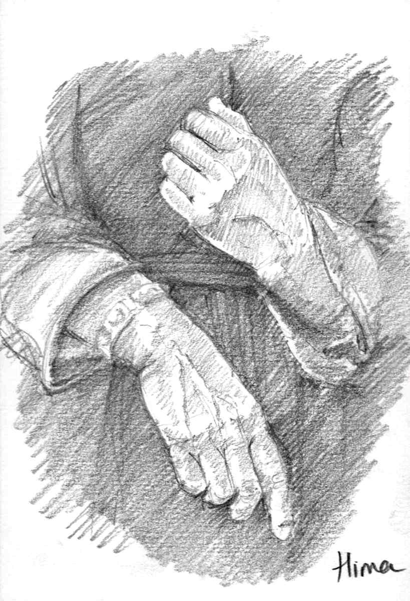 Study, Hands by Hima  Jain, Image 1.