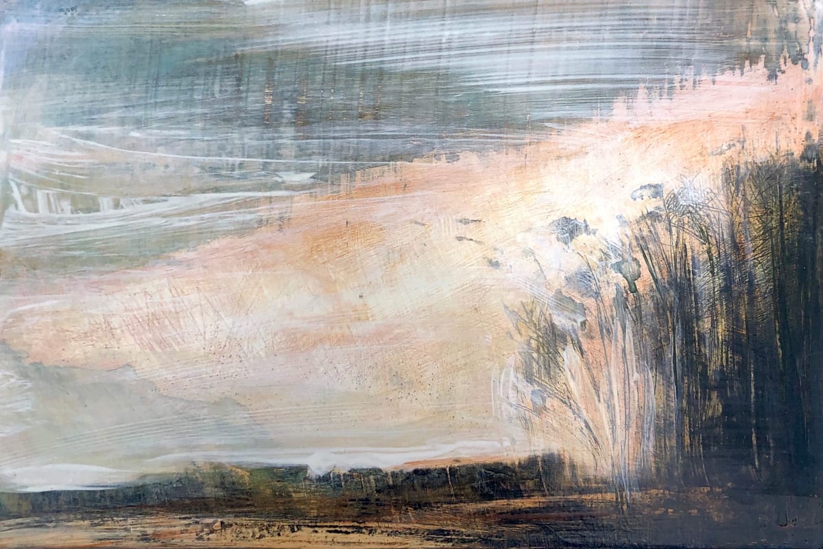 Peach light at sunset 