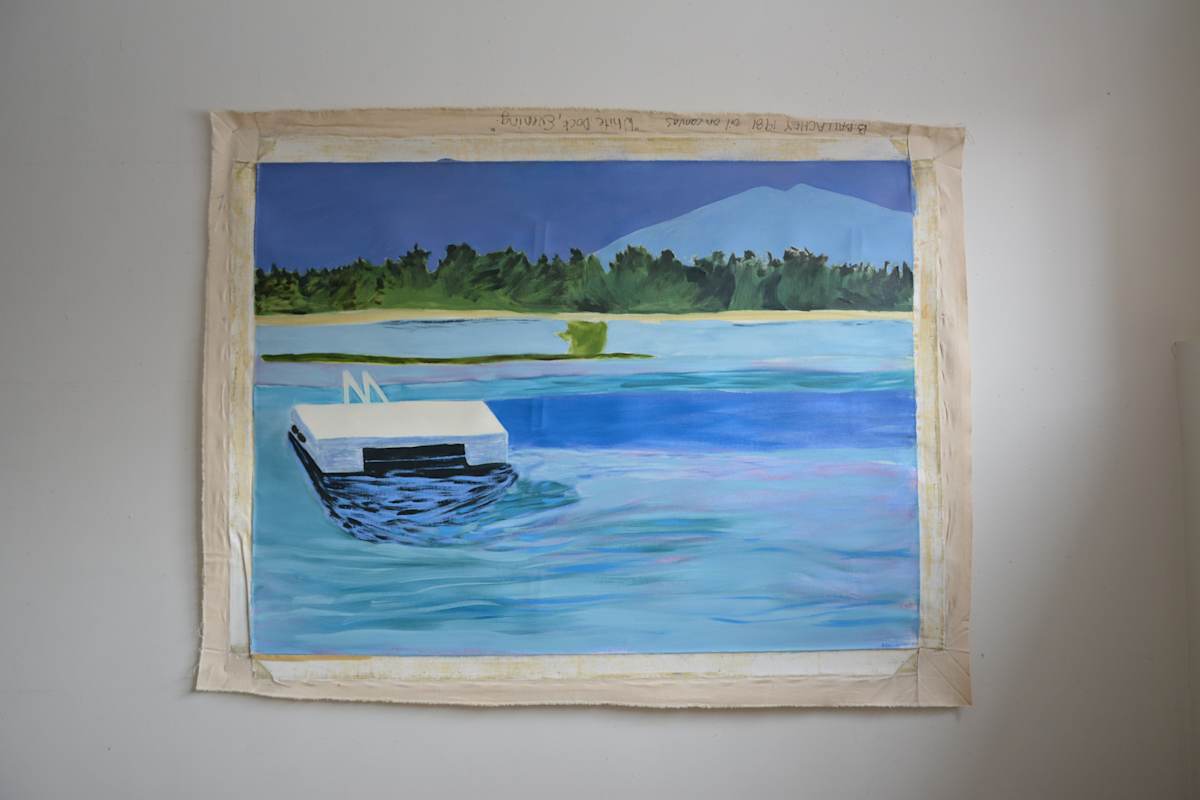 White Dock - Evening by Barbara Ballachey, Image 9.