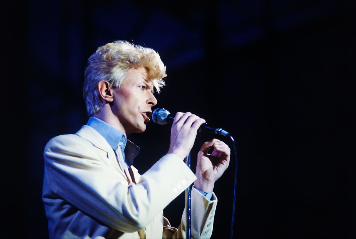 David Bowie, Foxborough, Massachusetts, 1983 by Michael Grecco 