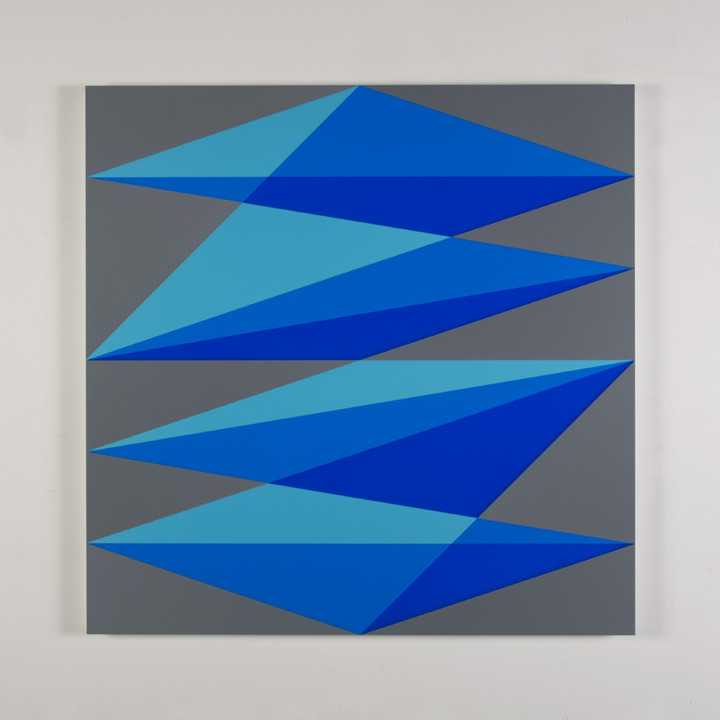 Composition in 2308 Turquoise, 2648 Blue, 2051 Blue and 3001 Gray by Brian Zink 