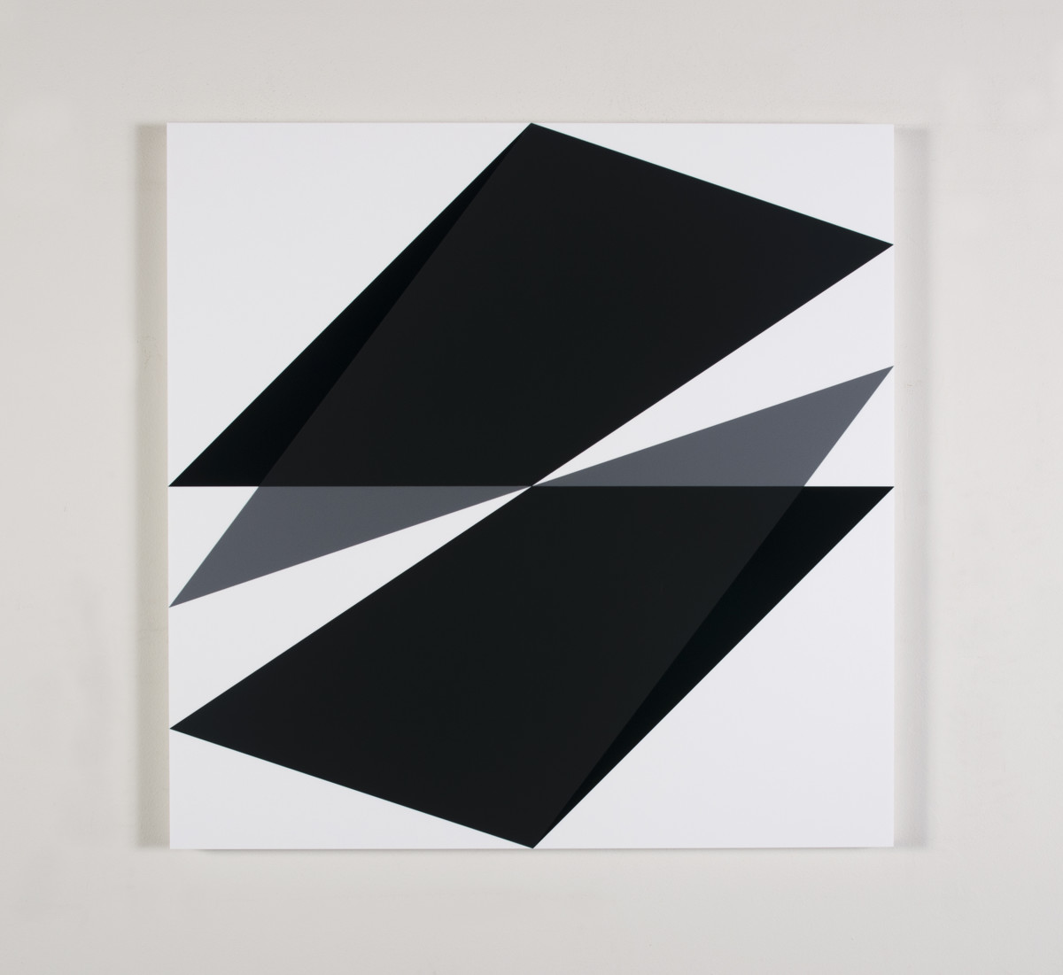 Composition in 3001 Gray, 5425 Sign Gray, and 2026 Black on 3015 White by Brian Zink 