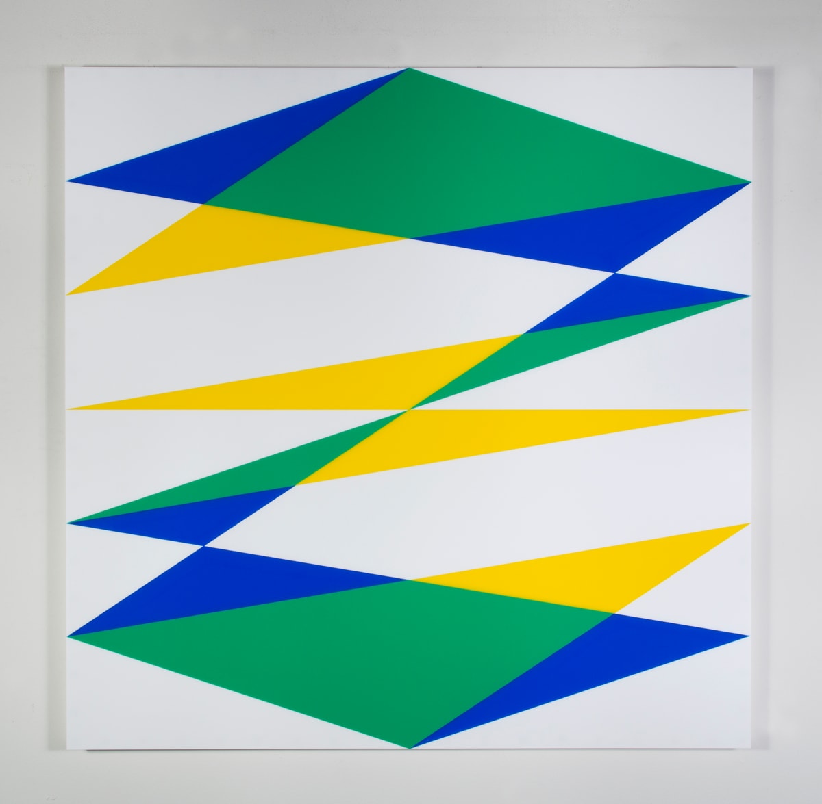 Composition in 2037 Yellow, 2024 Green, 2051 Blue and 7508M White by Brian Zink 