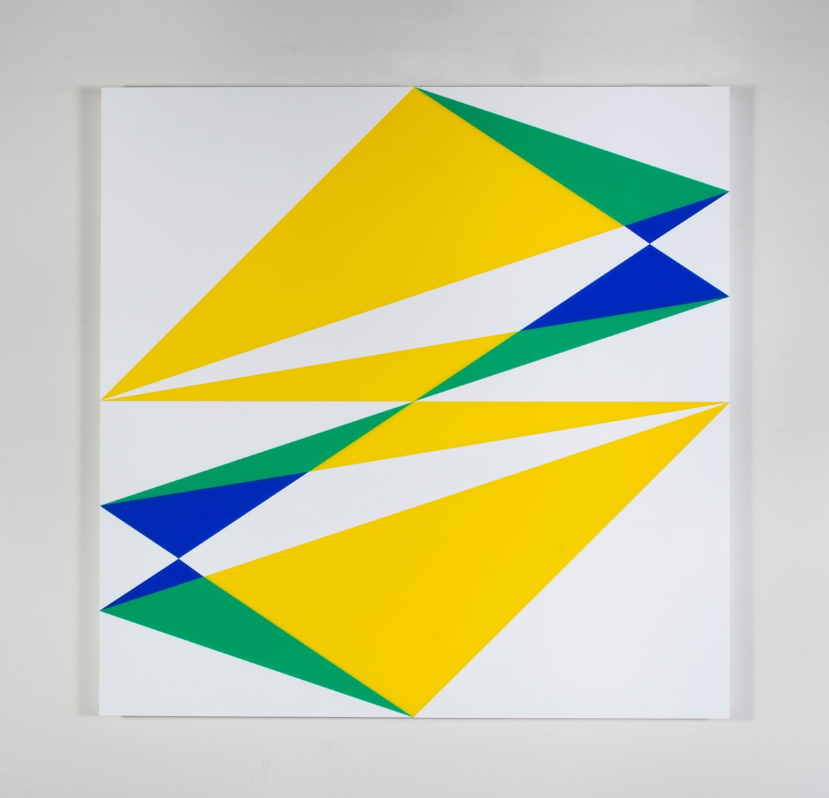 Composition in 2037 Yellow, 2024 Green, 2051 Blue and 7508M White by Brian Zink 