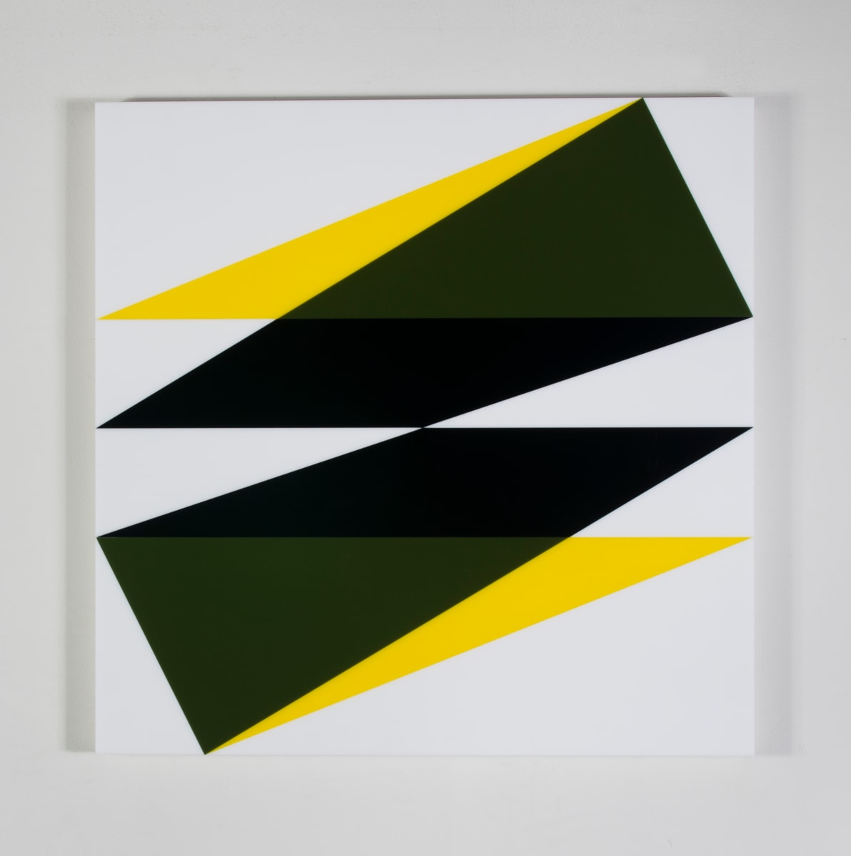 Composition in 2465 Yellow, 141 Olive Green, 2026 Black and 7508M White by Brian Zink 