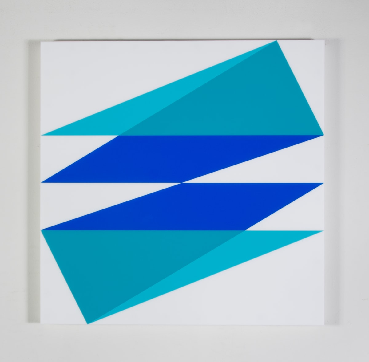 Composition in 2308 Turquoise, 2308 Turquoise, 2051 Blue and 7508M White by Brian Zink 