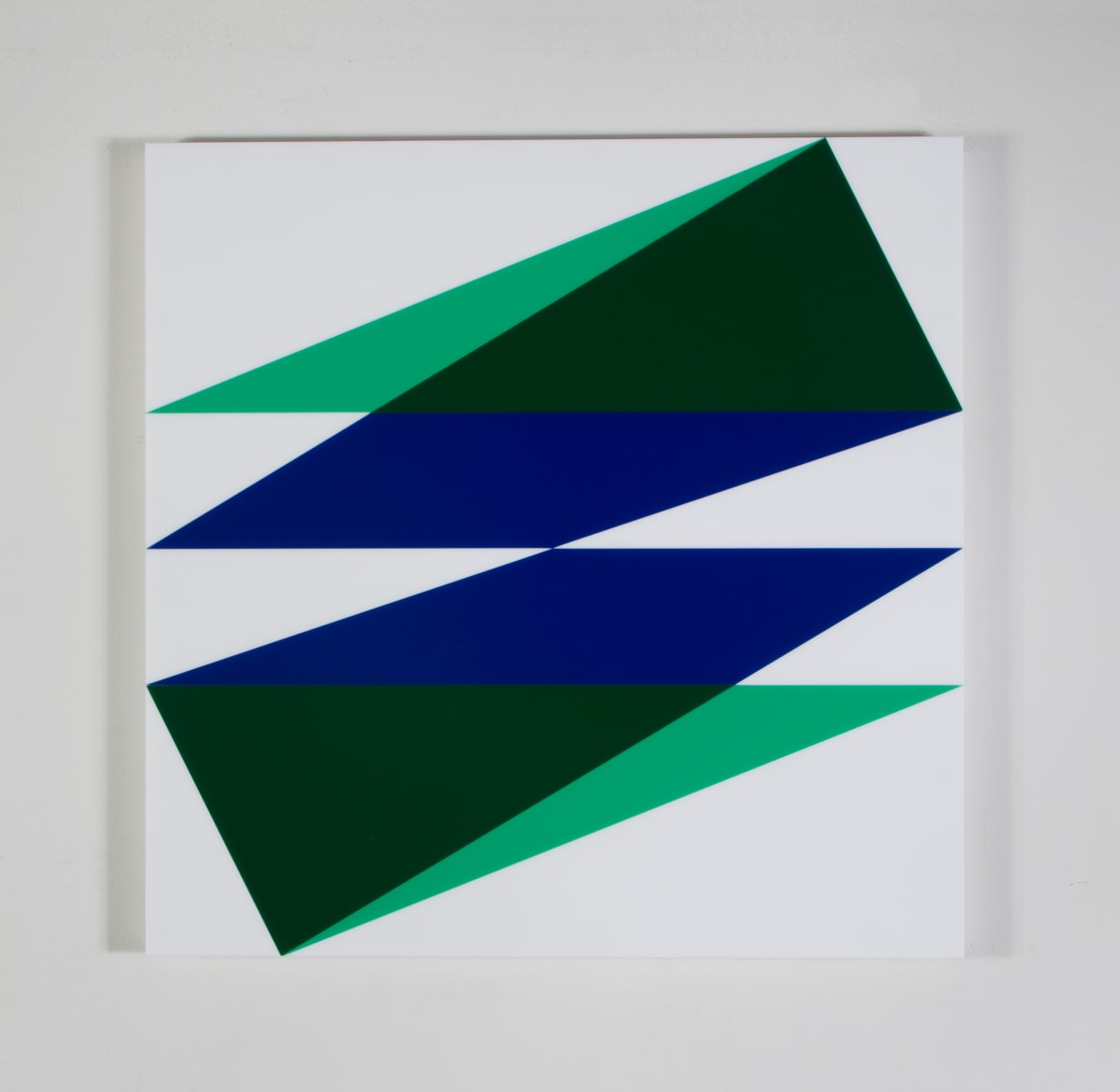Composition in 2024 Green, 2108 Green, 2114 Blue and 7508M White by Brian Zink 
