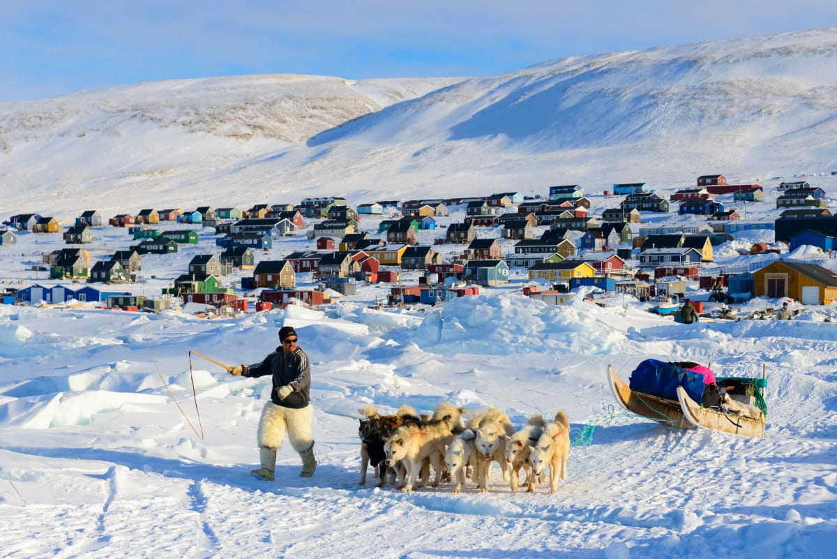 Heading Out on the Hunt, Qaanaaq, Thule, Greenland by Stephen Gorman 