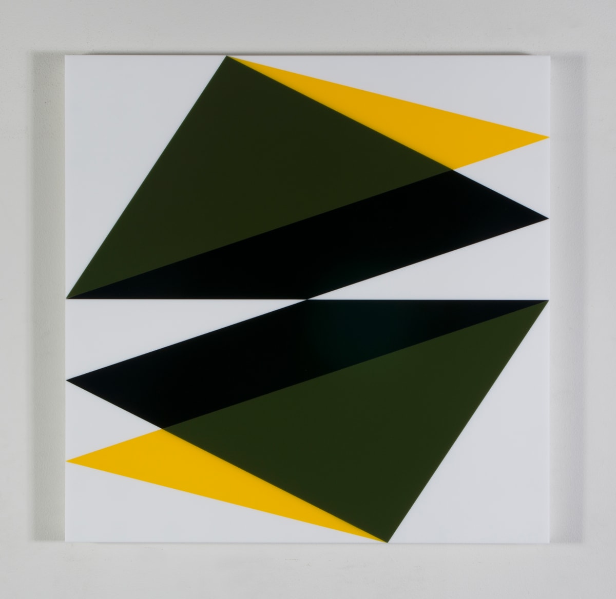 Composition in 2465 Yellow, 141 Olive, 2026 Black and 7508M White 
