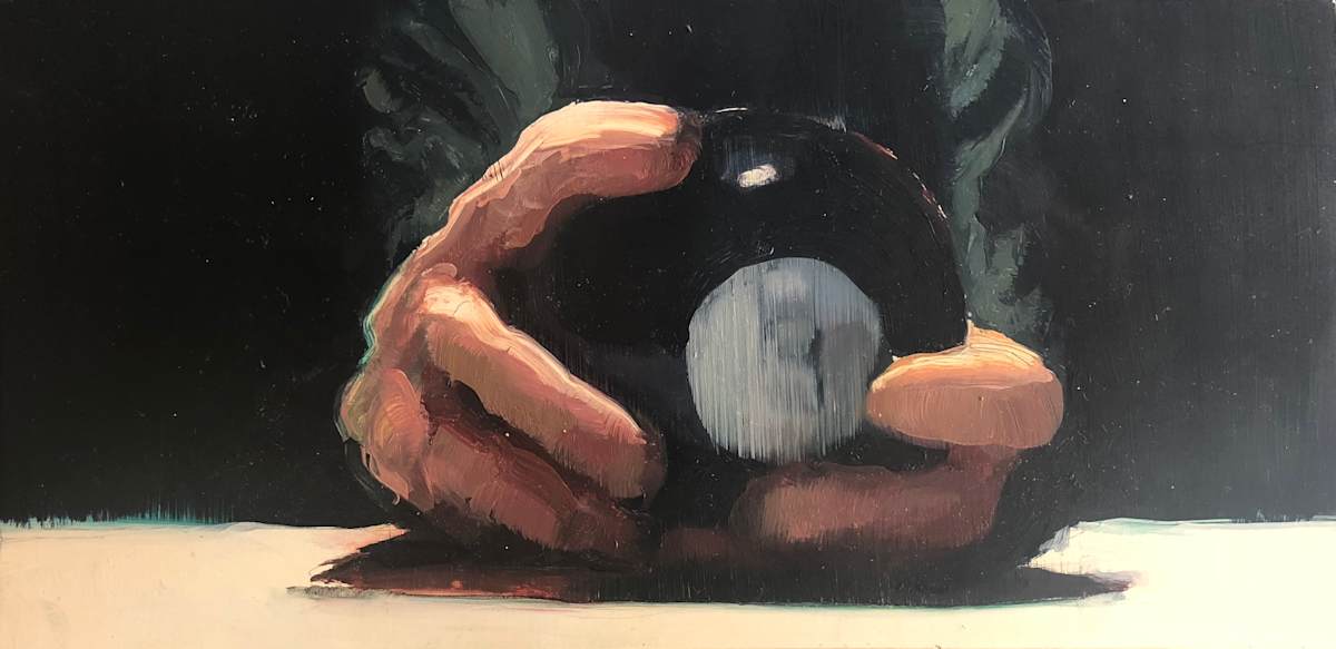 Hands with 8 Ball by Emily Eveleth , Image 1.