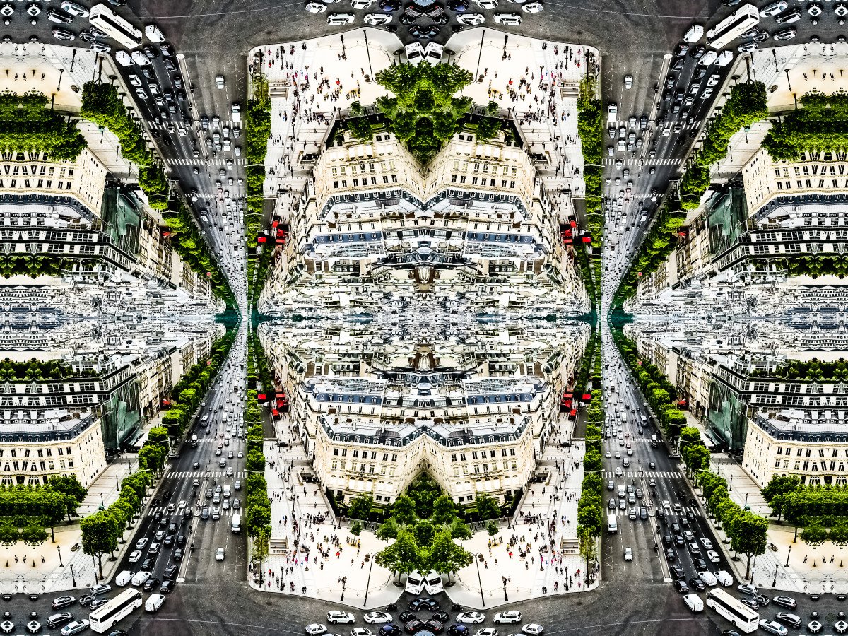 Paris Perspective, love note "dignity" by Kate Wilson 