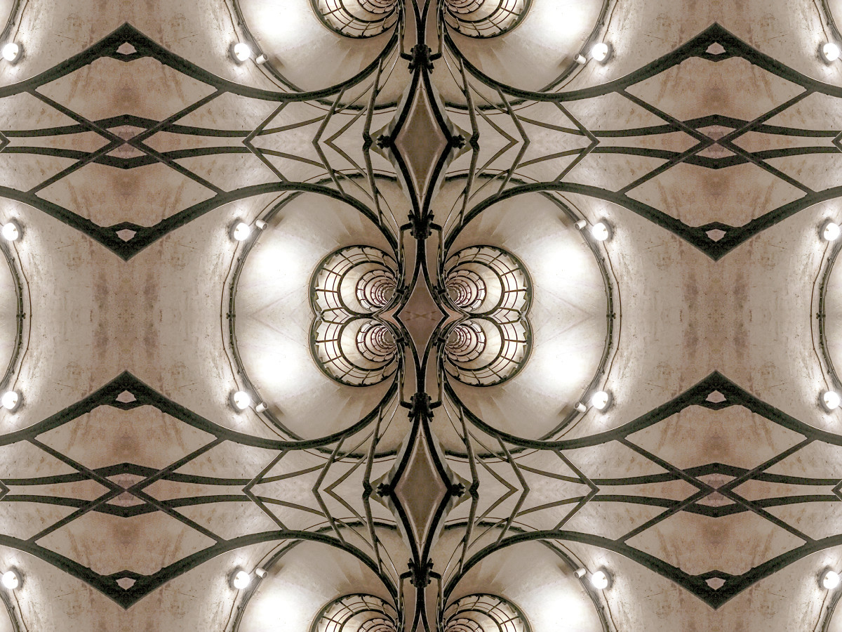 Arc de Triomphe Staircase, love note "thrive" by Kate Wilson 