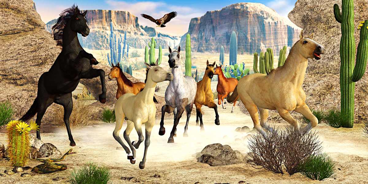 Desert Horses by Peter J Sucy Digital Arts, Image 1.