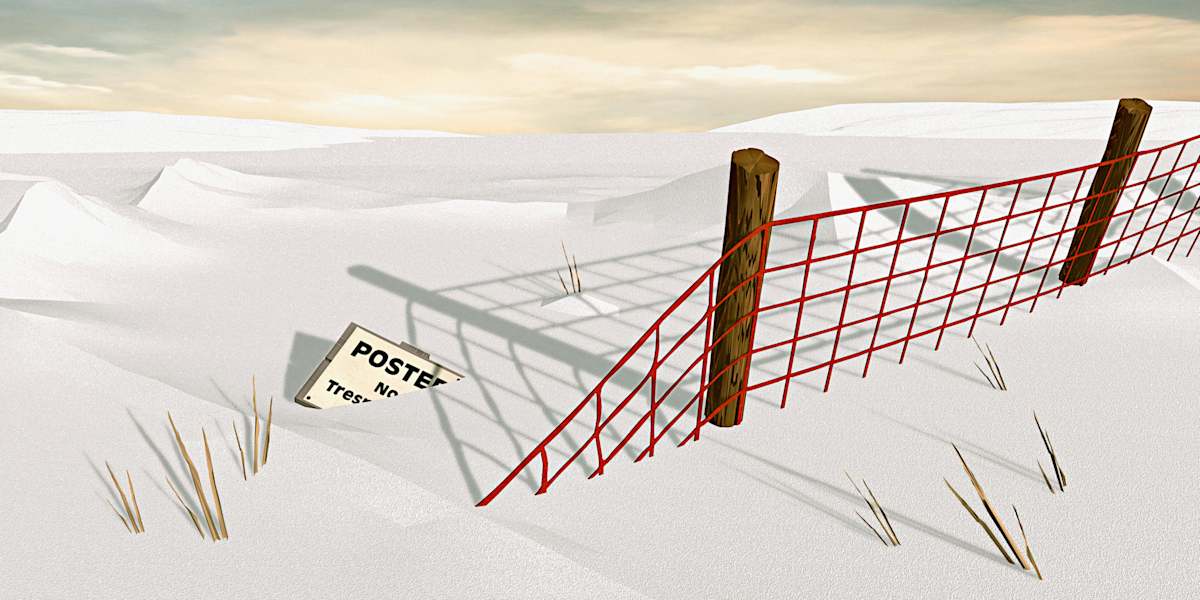 Snow Fence by Peter J Sucy Digital Arts, Image 1.