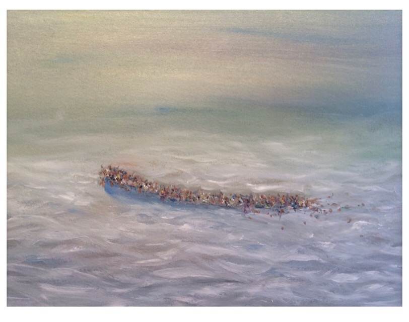 Refugees, 2015 by Ethan Garton, Image 1.