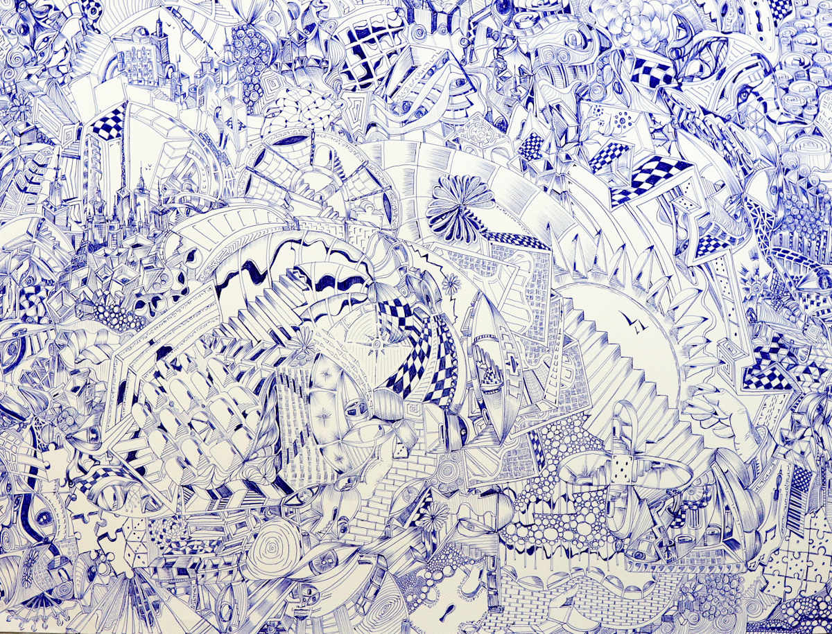 Blue Mirror 3 by Sam Noten - Samantha V.P. Noten, Image 1.