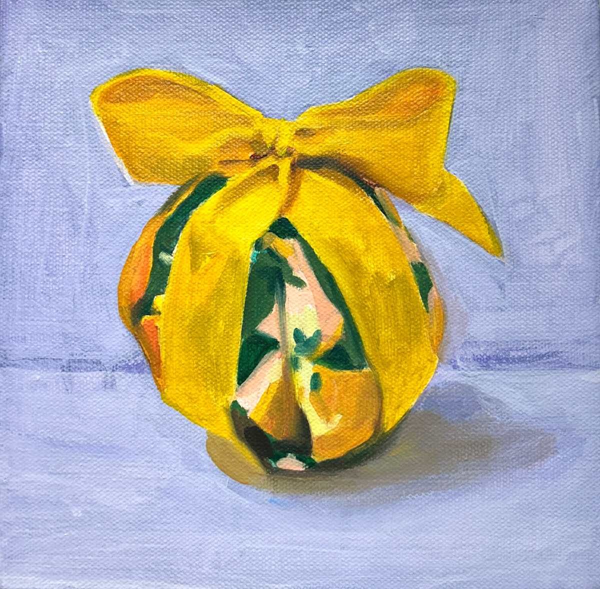 Wrapped In Blossoms: Yellow Bow by Ariel Davis, Image 1.