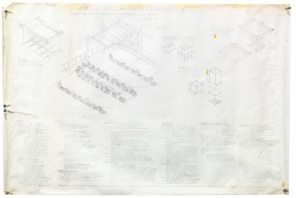 Survival Piece IV, La Jolla Promenade, sketch by Harrison Studio, Image 1.