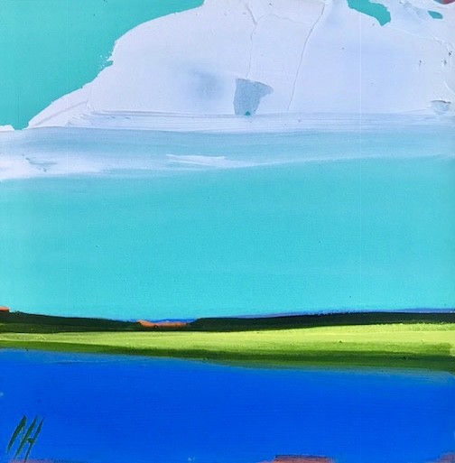 Water View, 6 x 6 by Nancy B. Hartley 