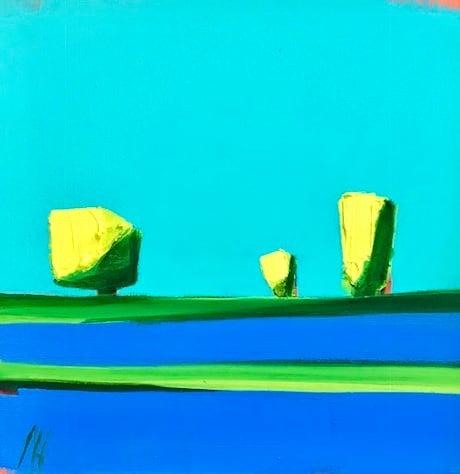 Water View 2, 6 x 6 by Nancy B. Hartley, Image 1.