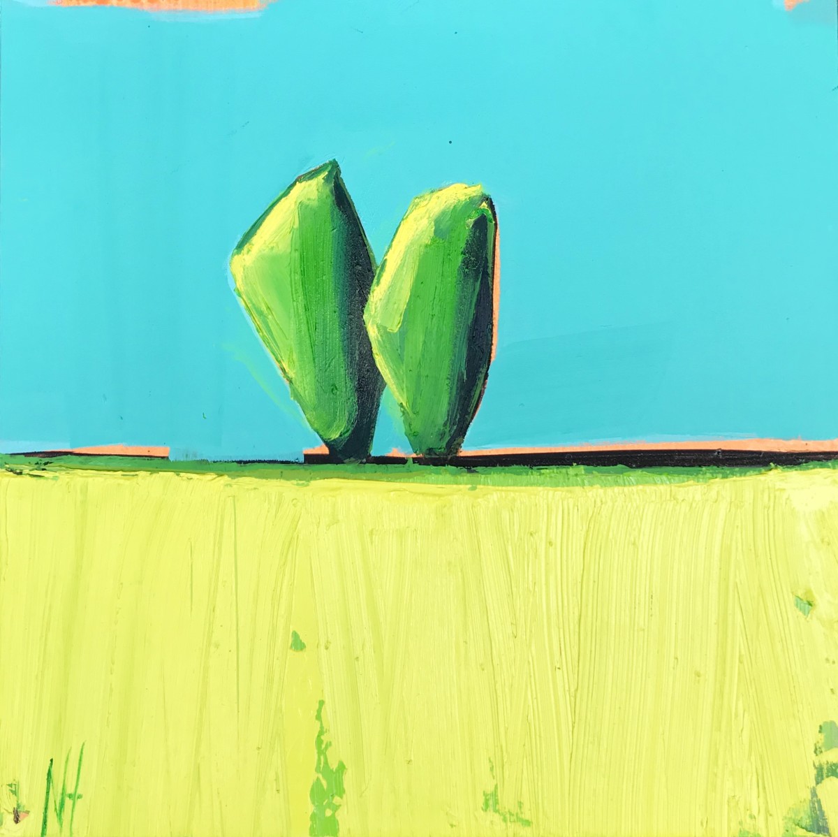 Blue Green 2 by Nancy B. Hartley 