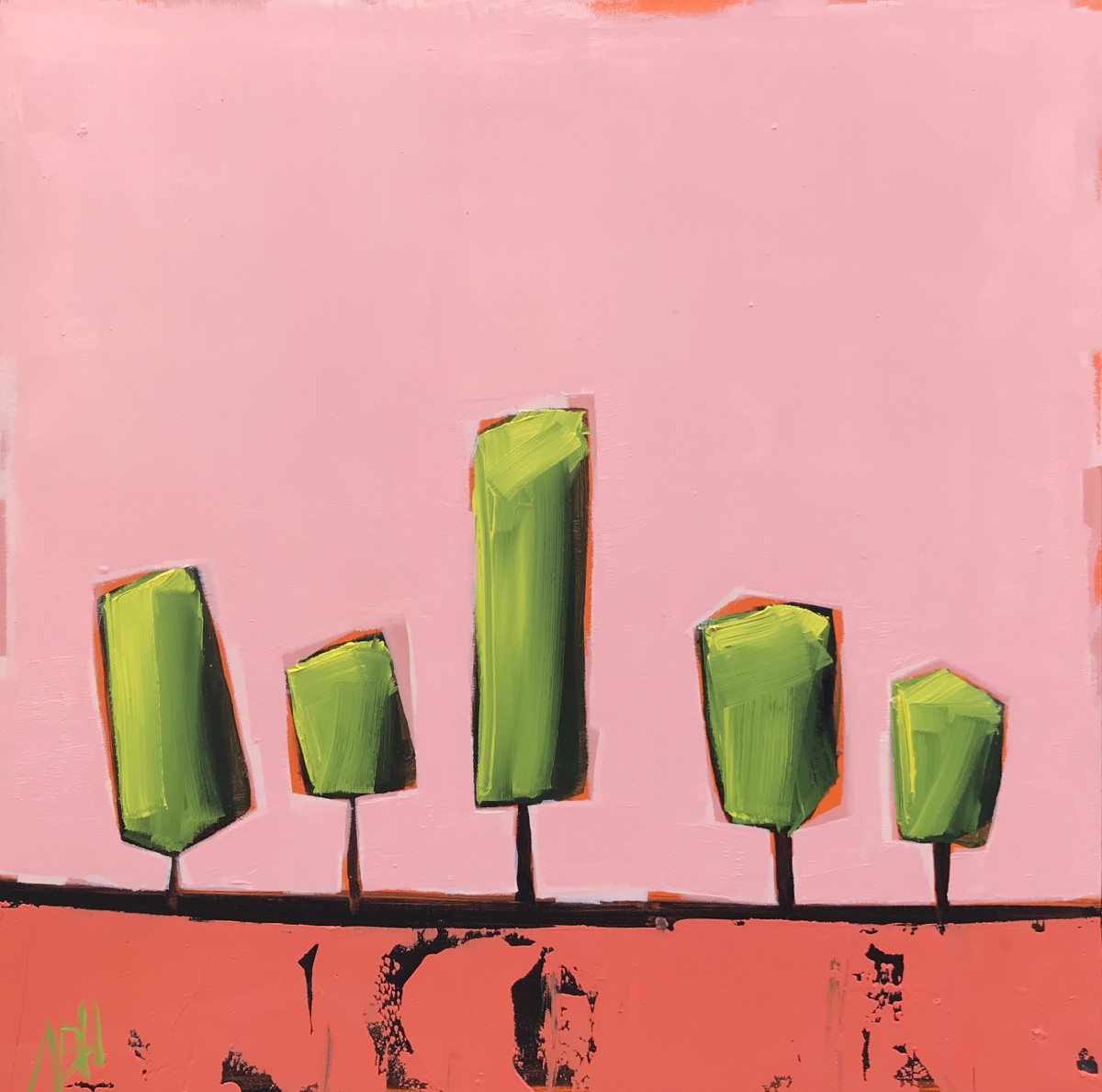 Five on Pink by Nancy B. Hartley 