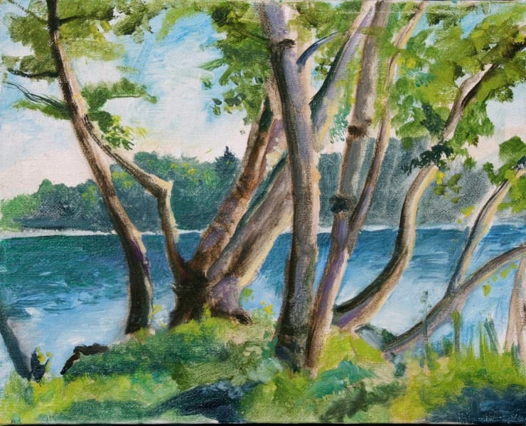 stretch over lake by beth vendryes williams 