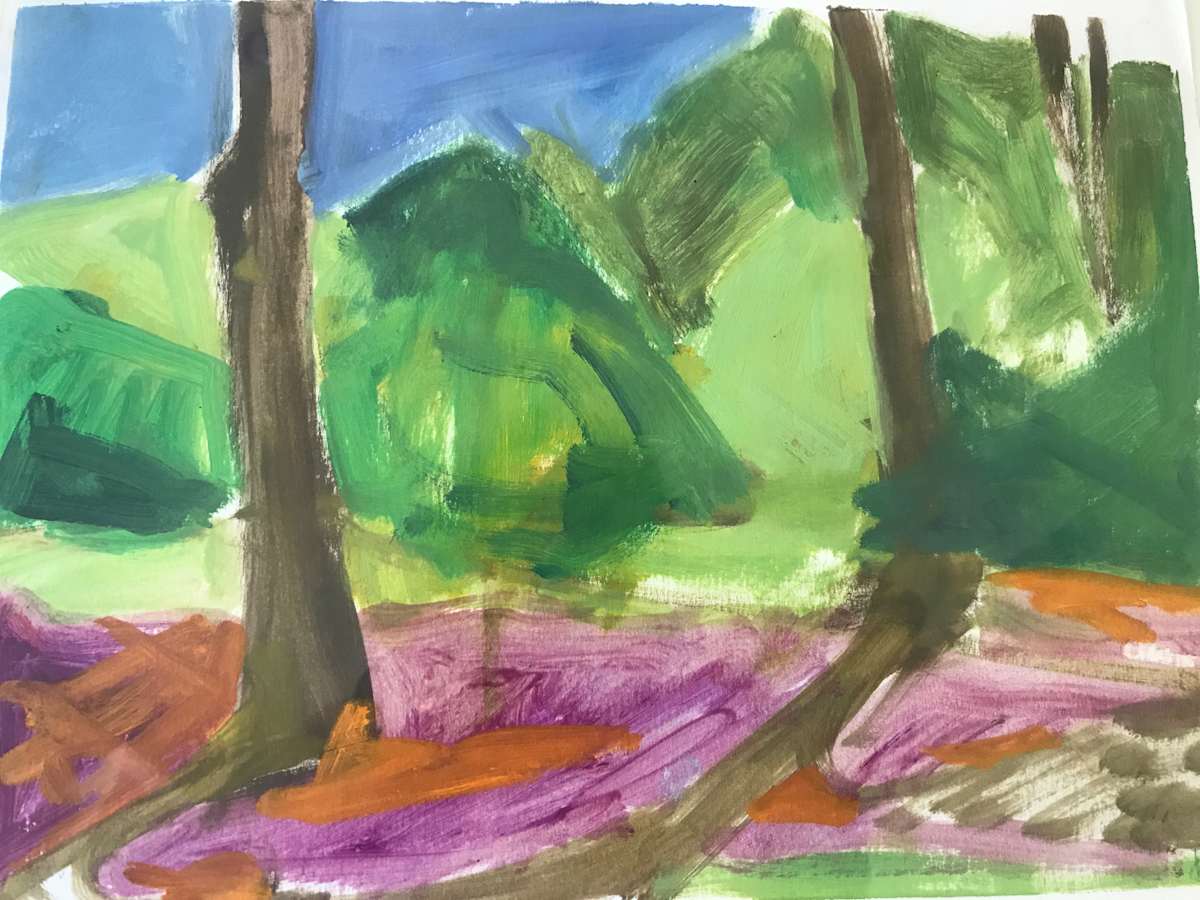 violet in the shade by beth vendryes williams, Image 1.