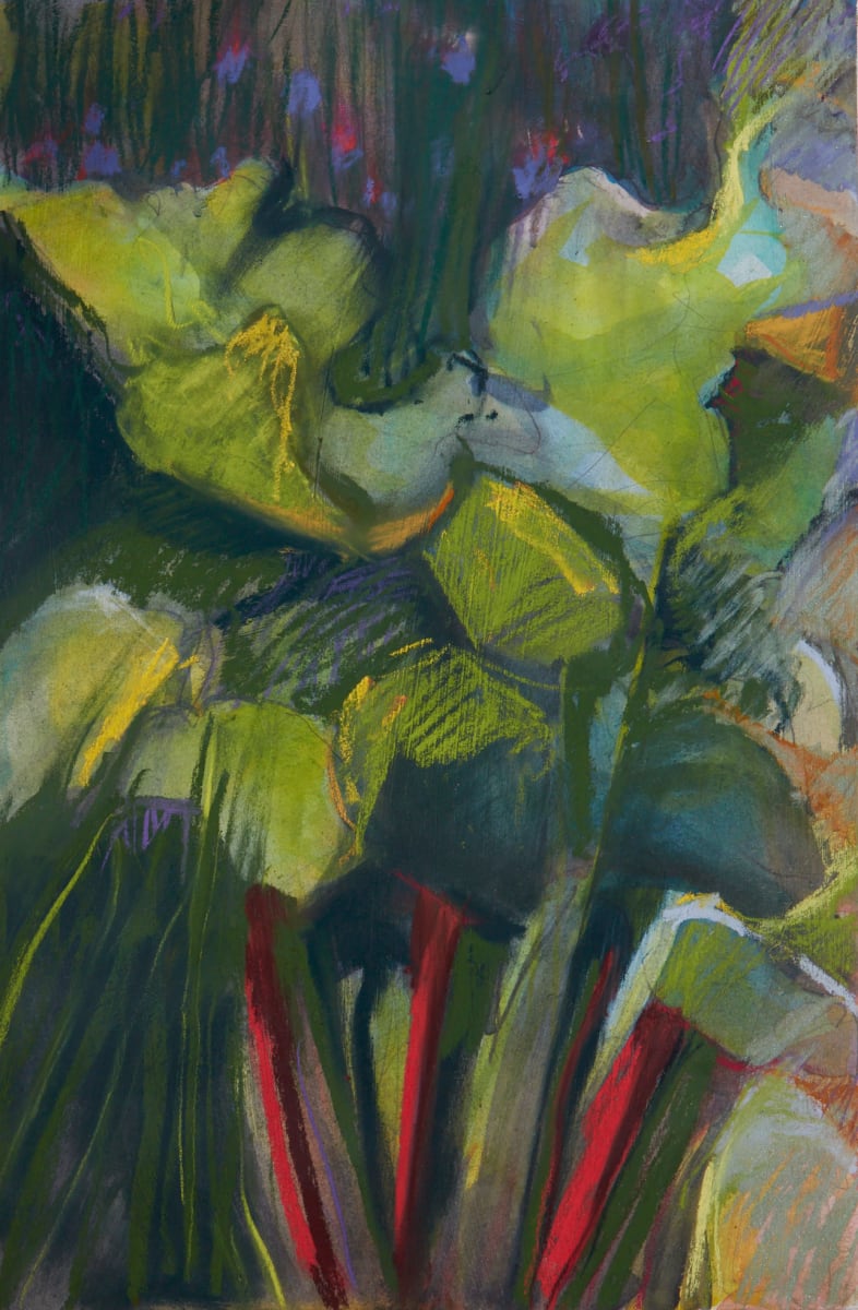 swiss chard with red by beth vendryes williams  Image: swiss chard with red