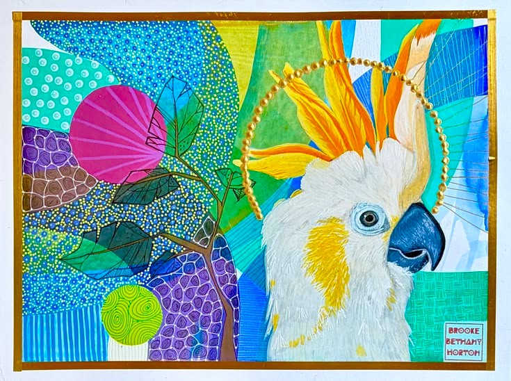 Citron Crested Cockatoo by Brooke Horton, Image 1.