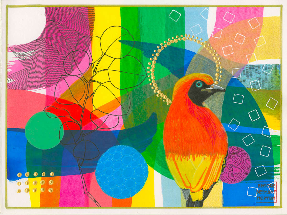 Flame Bower Bird by Brooke Horton, Image 1.