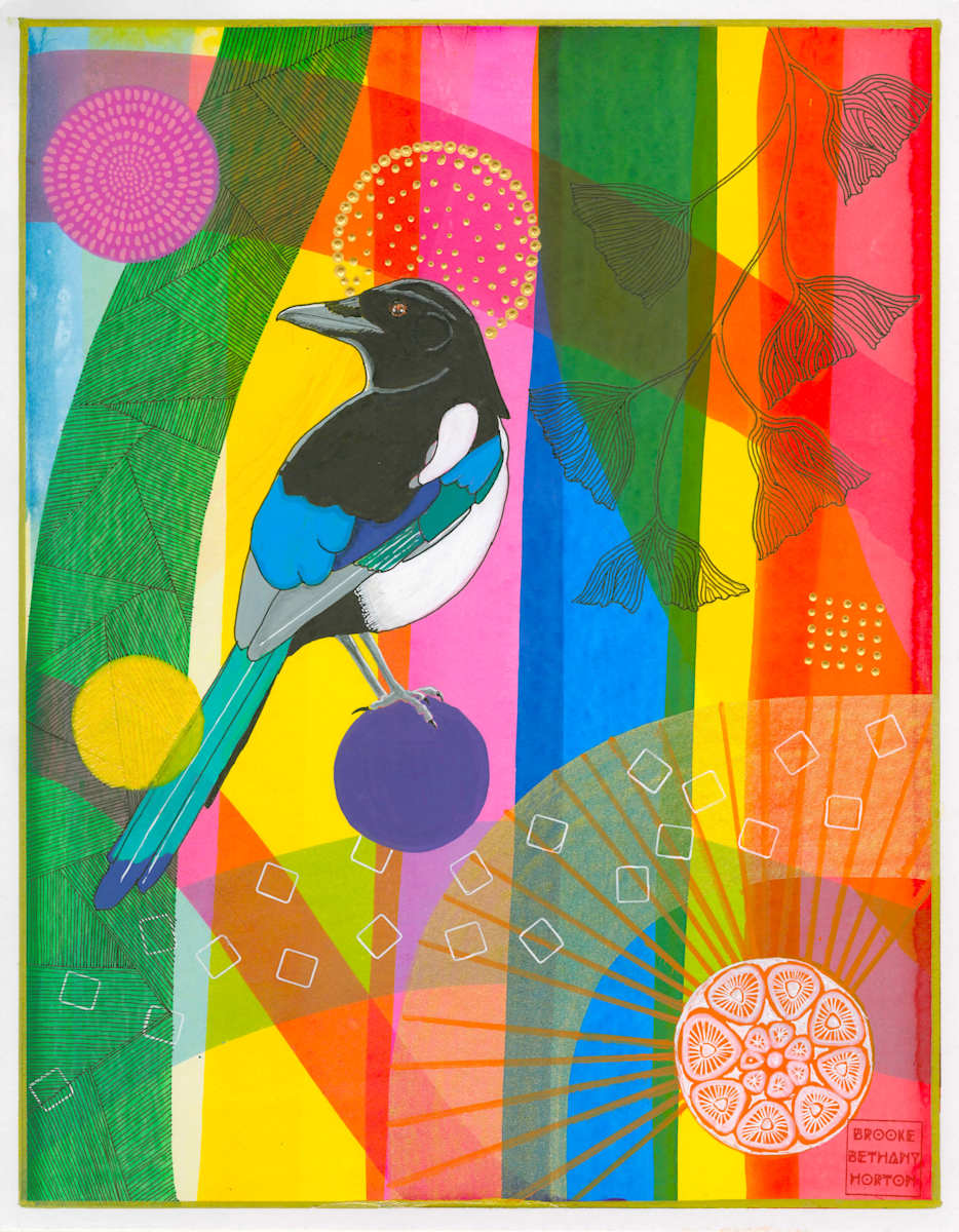 Modular Eurasian Magpie by Brooke Horton, Image 1.